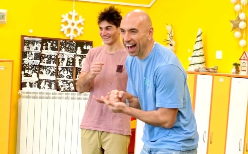 Алекс и Калин обменят спортен опит в детска градина 