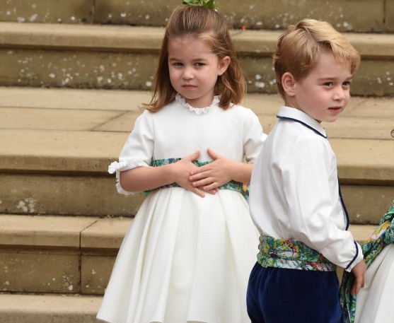 Принц Джордж и принцеса Шарлот - звезди на сватбата на внучката на Елизабет II 