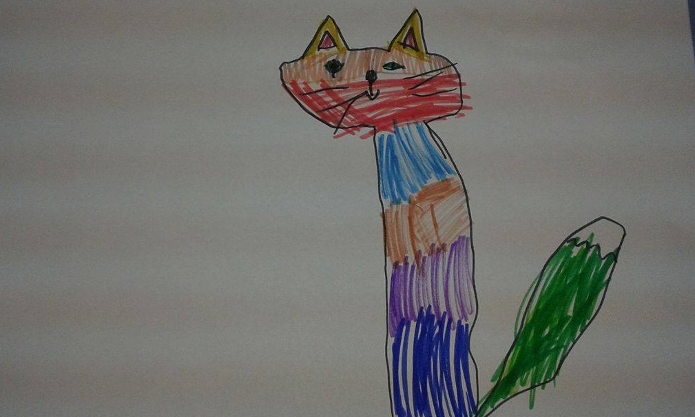 Шарено коте