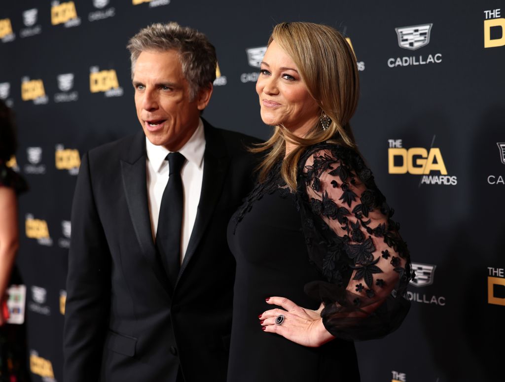 Бен Стилър и Кристин Тейлър с рядка семейна поява