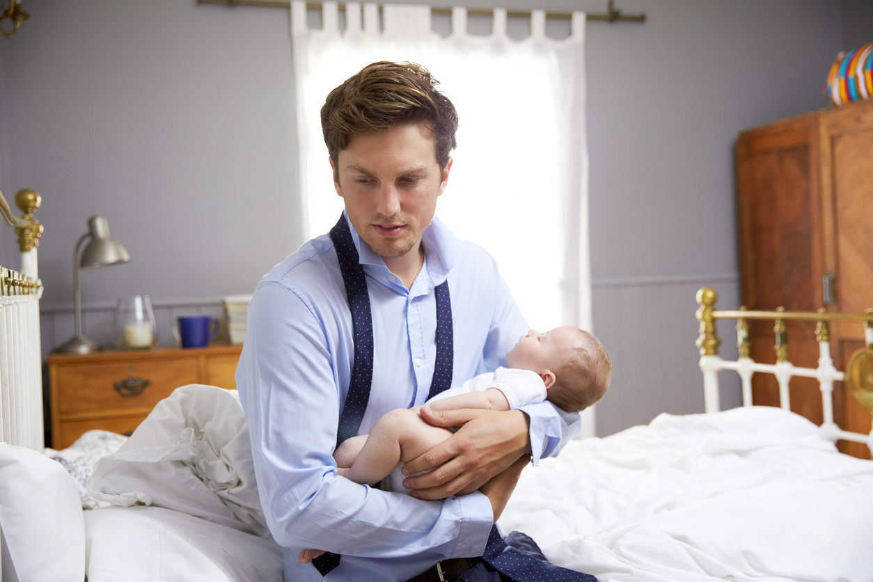 Как стресът на таткото се прехвърля на новороденото   