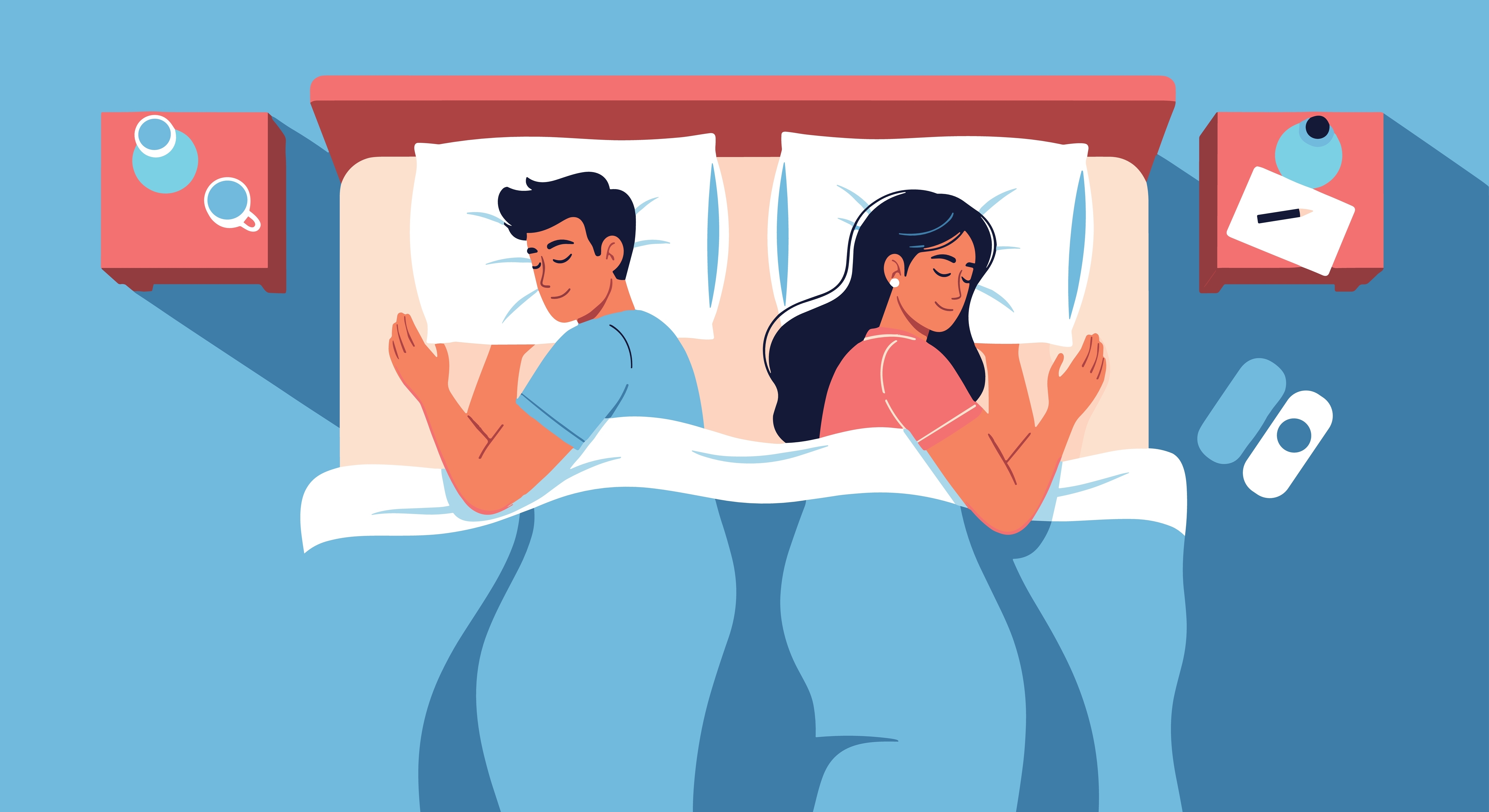 Как спите като двойка в леглото