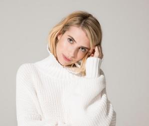 Бременната Ема Робъртс с фотосесия за Cosmopolitan  