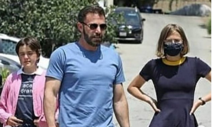 Бен Афлек  прекара рождения си ден с децата 