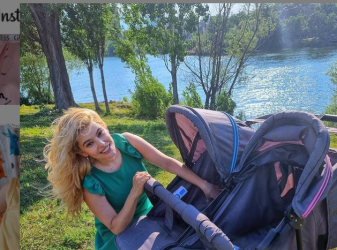 Ева Веселинова заведе близнаците на море  