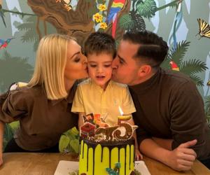 Синът на Поли Гергушева духна 5 свещички  