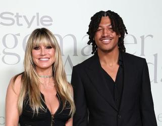 Хайди Клум позира със сина си Хенри за корицата на модно списание 