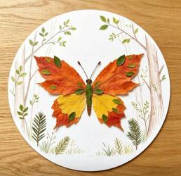 Рисунки с есенни листа  
