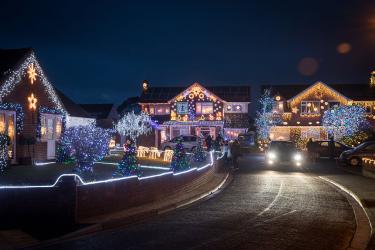 Коледни светлини в Англия 