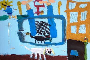 Черна котка, бял котарак 