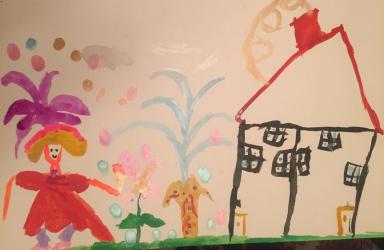 Принцеса, фонтан и дворец 