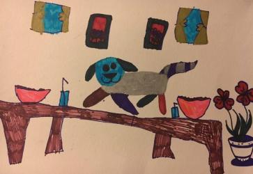 Кучето - акробат на Стела 