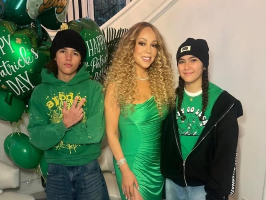 Марая Кери празнува с Морокан и Монро