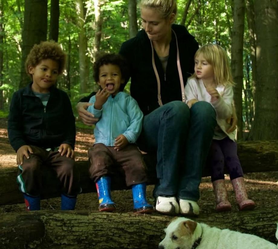 Хайди Клум със сина и дъщеря си на корица на лъскаво списание 