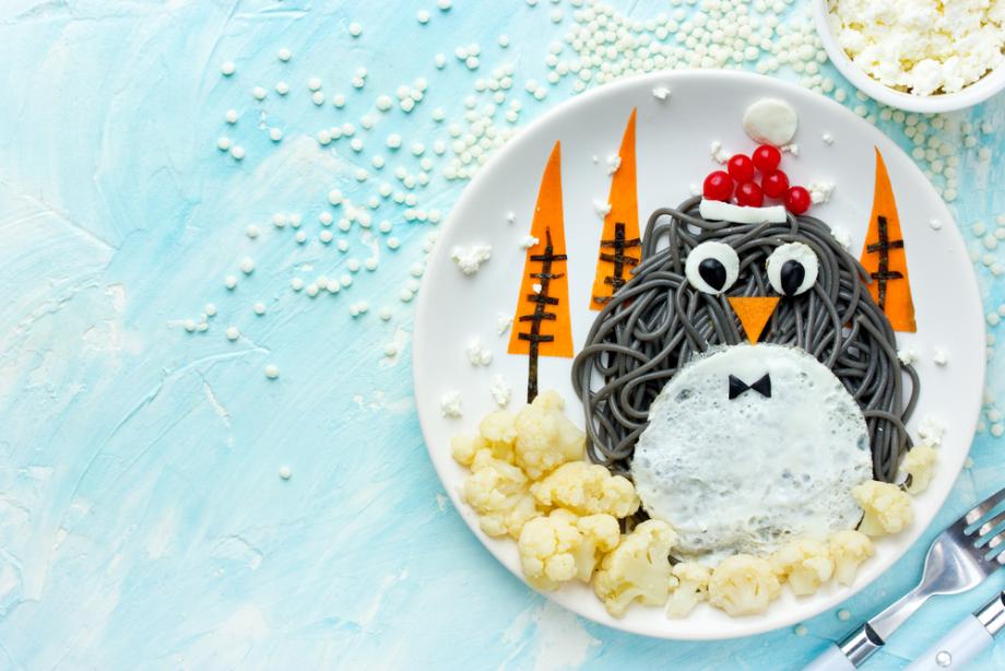 Готвим заедно и вкусно: Пингвин от спагети